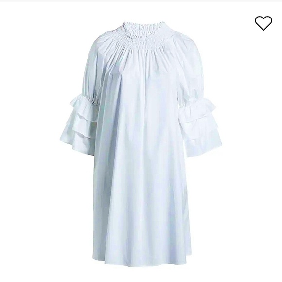 Harshman Dresses & Skirts - NWT Harshman Daphne Ruffle Cuff Cotton Poplin Dress